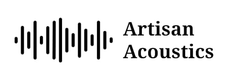 Artisan Acoustics logo: waveform bars beside the wordmark Artisan Acoustics